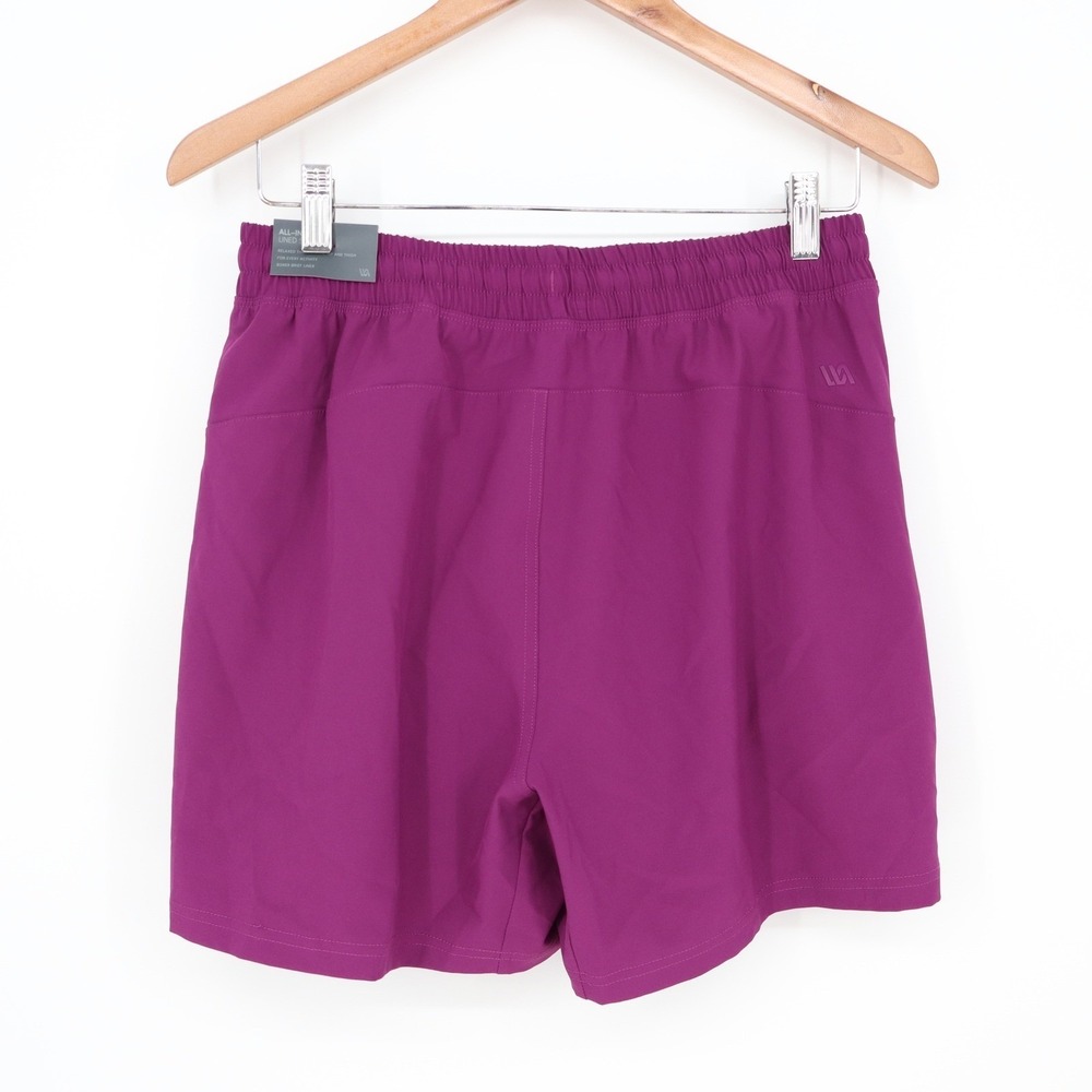 VRST Mens 5 All-In Lined Training Shorts Black Cherry Purple Small - Picture 7 of 8